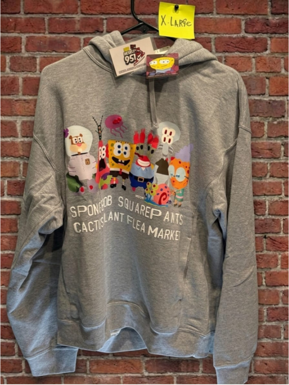 XL Hoodie SpongeBob x CPFM x Uniqlo 476551 Cactus Plant Flea Market NWT